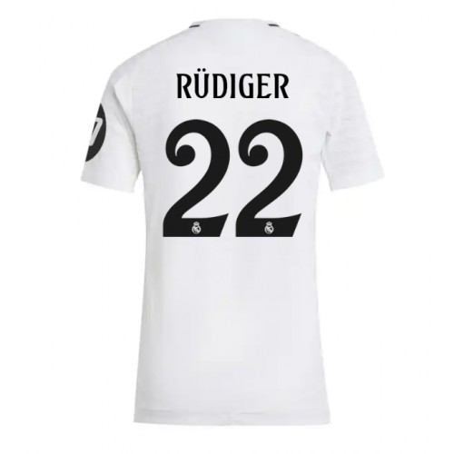 Dres Real Madrid Antonio Rudiger #22 Domaci za Žensko 2024-25 Kratak Rukav